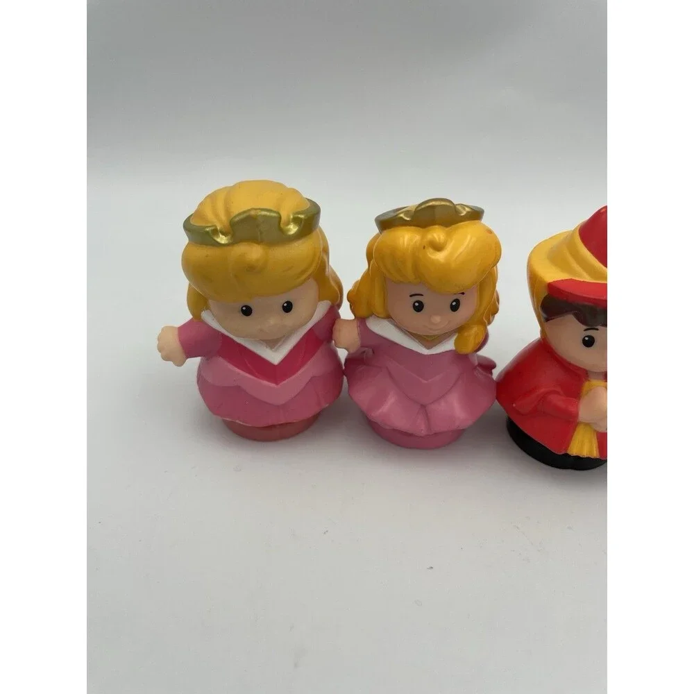 Fisher Price Little People Figures Sleeping Beauty 2 Aurora 3 Fairy Godmothers